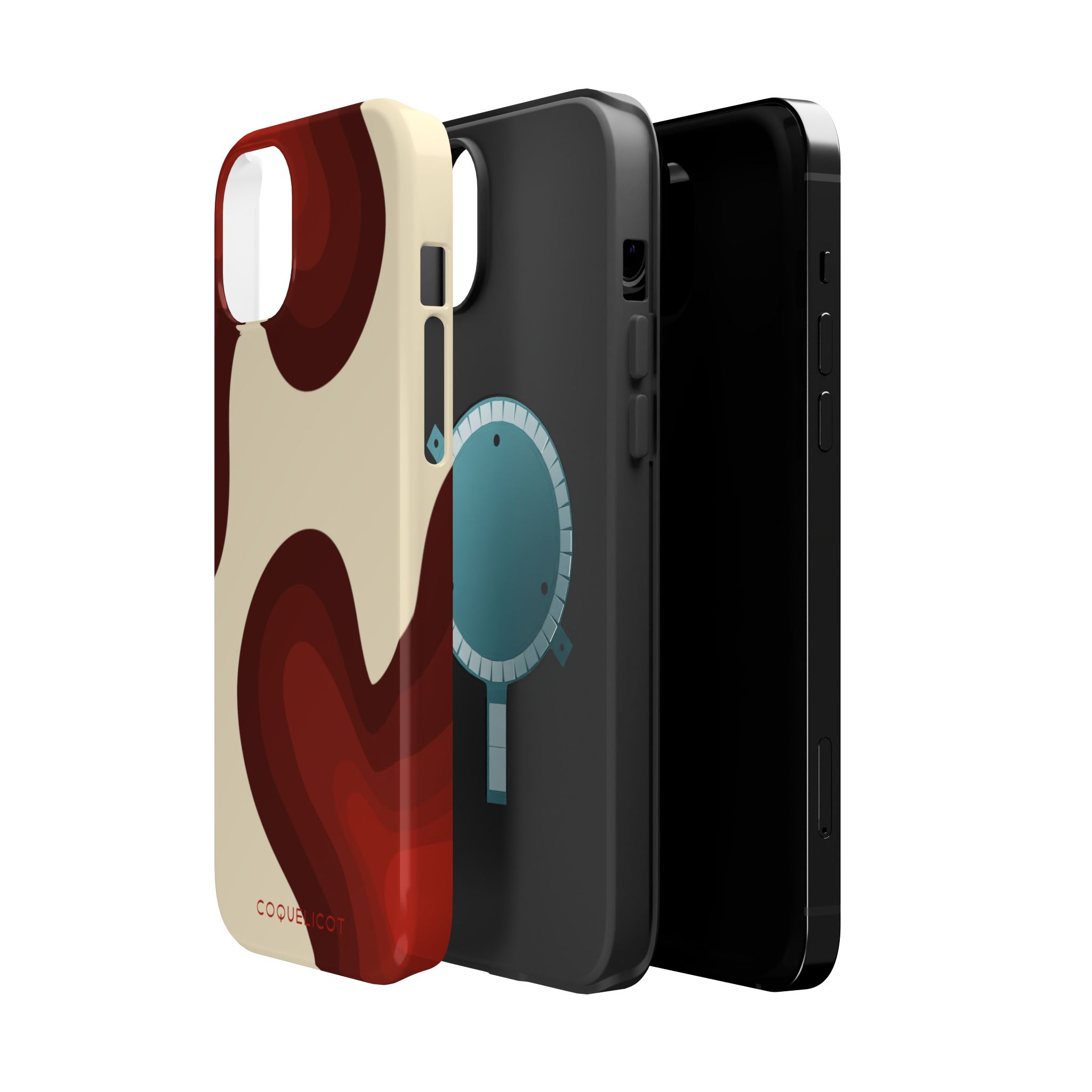 Impulsion : Coque iPhone – design abstrait rouge et originale – Image 7
