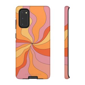 Coque iPhone Retro Swirl – Motif ondulé & vibes années 70