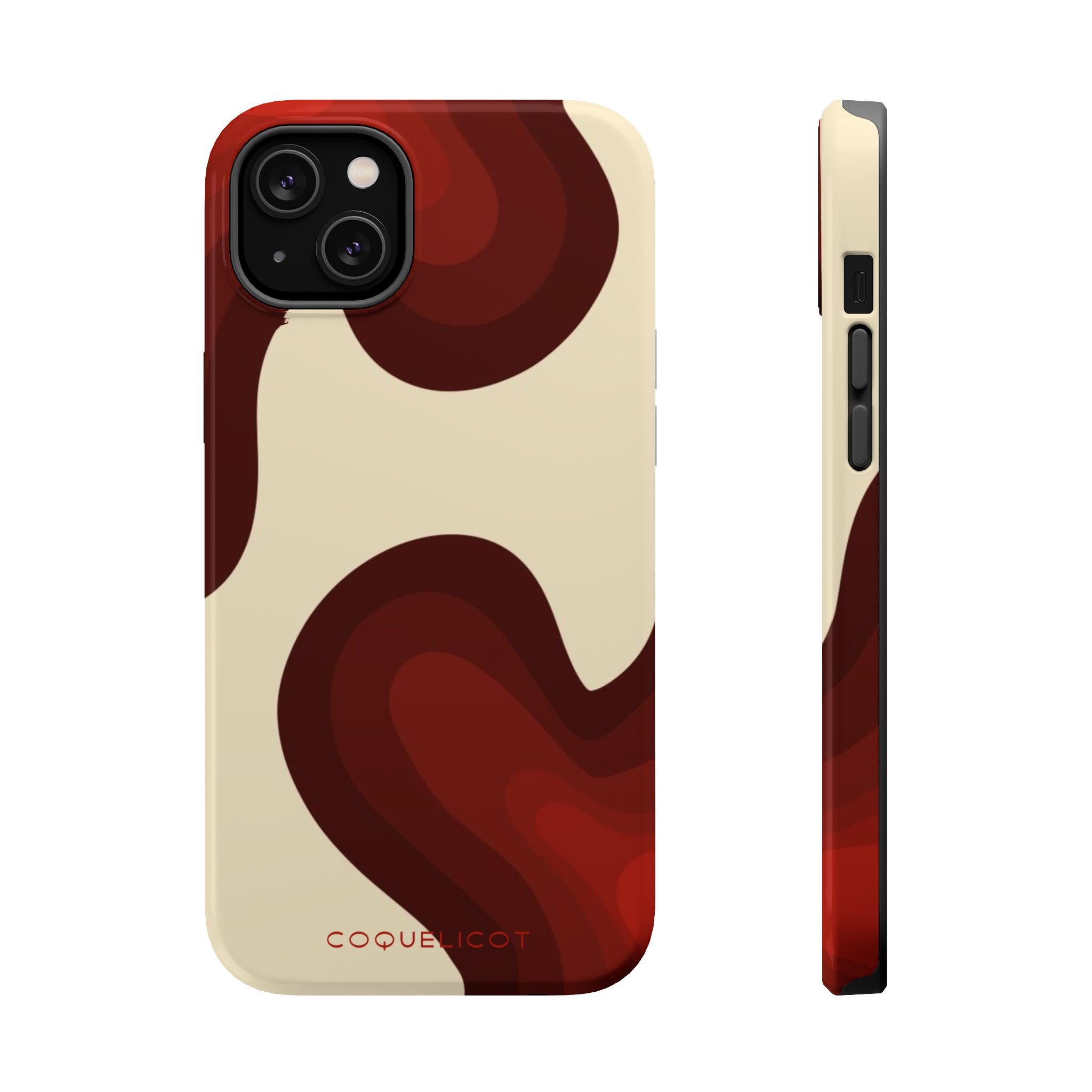 Impulsion : Coque iPhone – design abstrait rouge et originale – Image 6