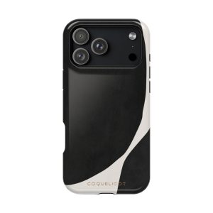 Coque iPhone Encre – Motif fluide & design artistique noir