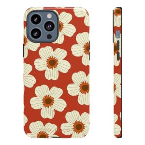 Coque iPhone Flora 70 – Coque florale rétro design années 70