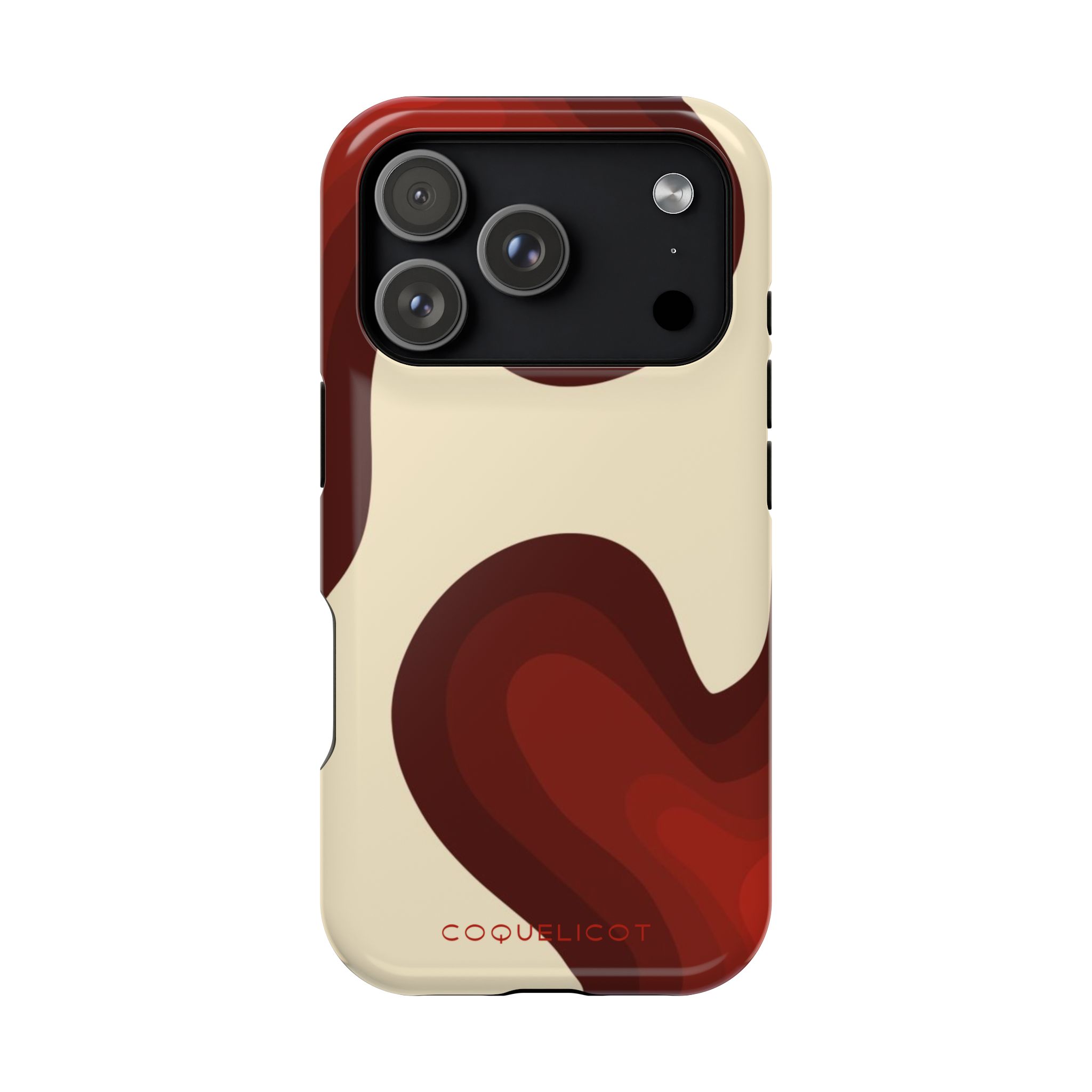 Impulsion : Coque iPhone – design abstrait rouge et originale – Image 44
