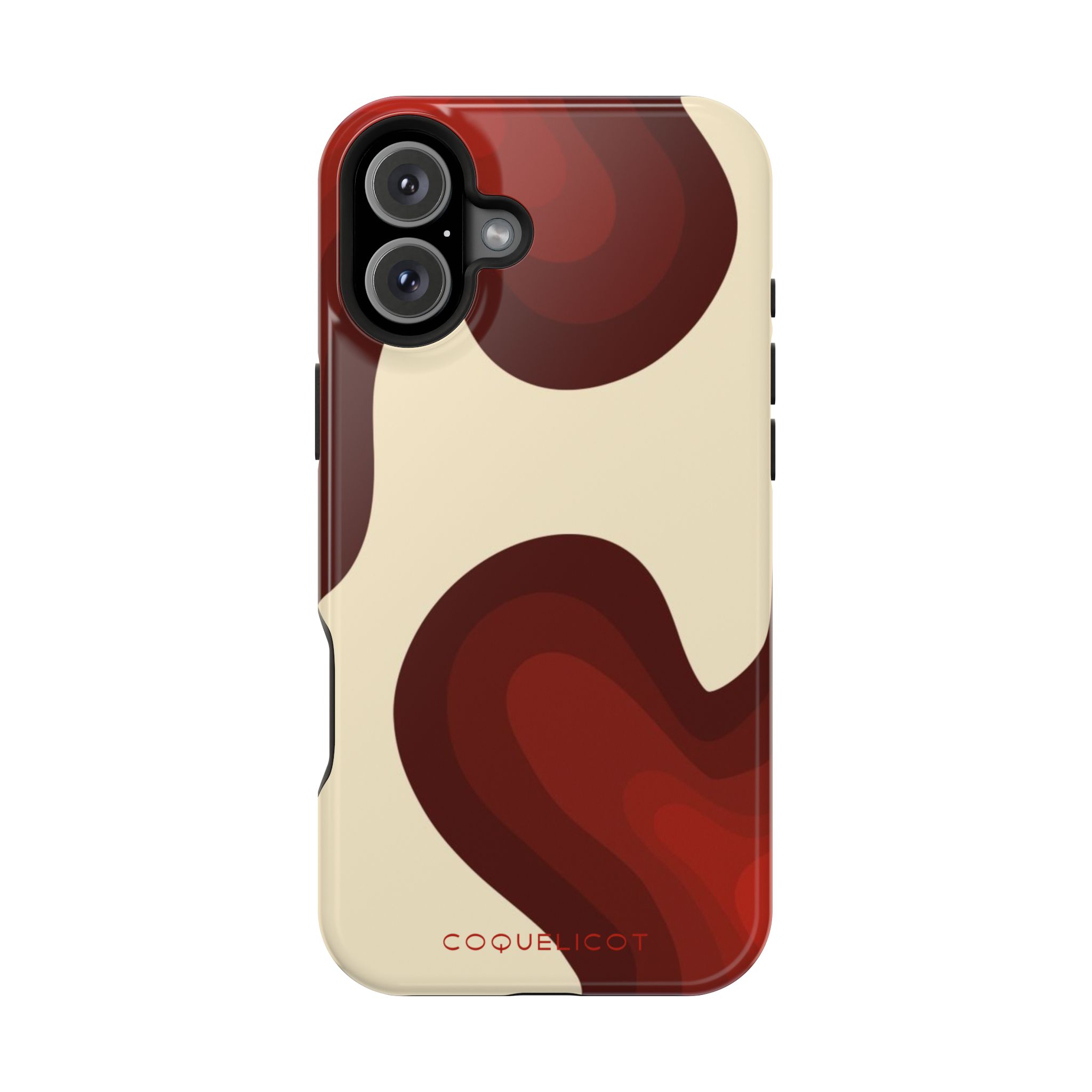 Impulsion : Coque iPhone – design abstrait rouge et originale – Image 30