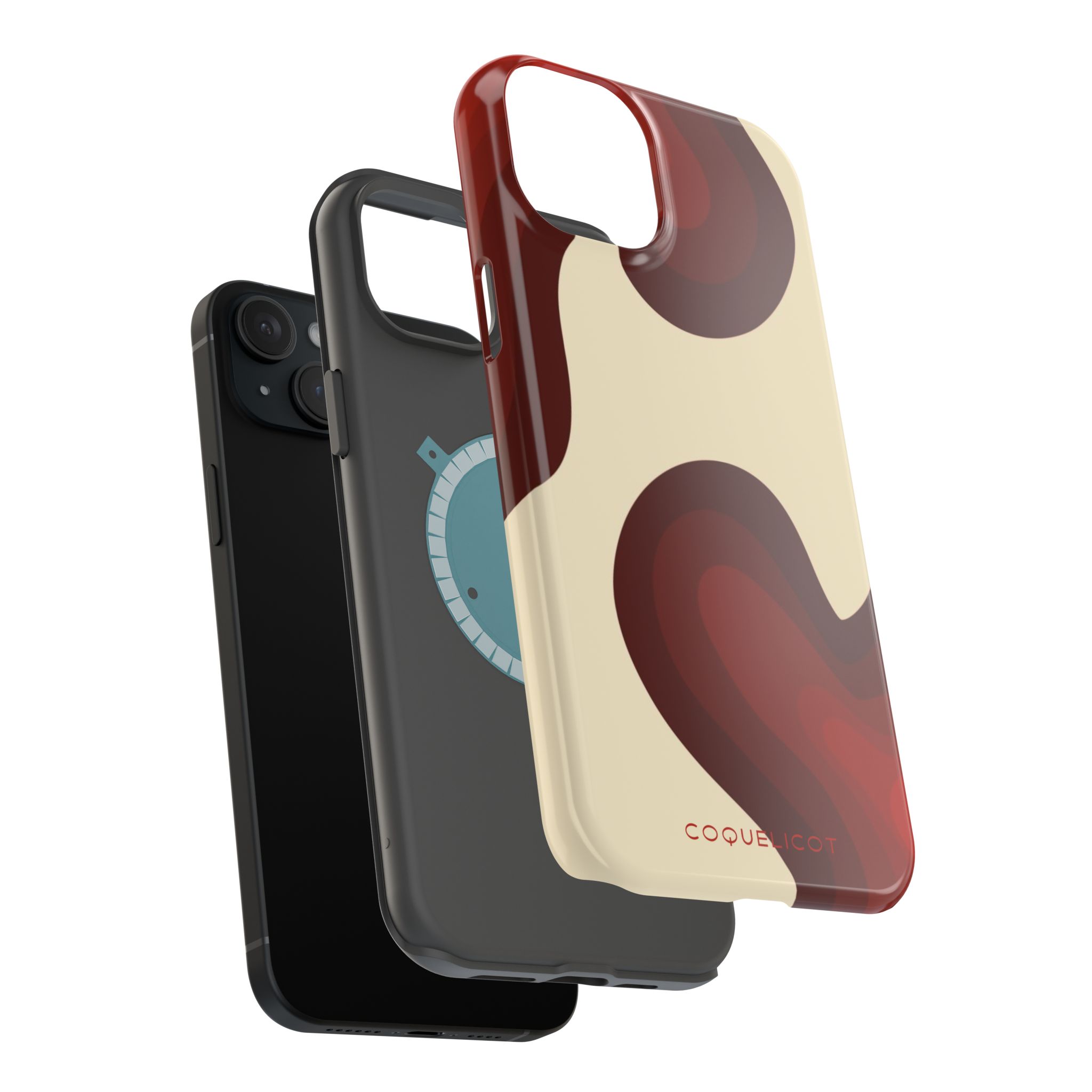 Impulsion : Coque iPhone – design abstrait rouge et originale – Image 21