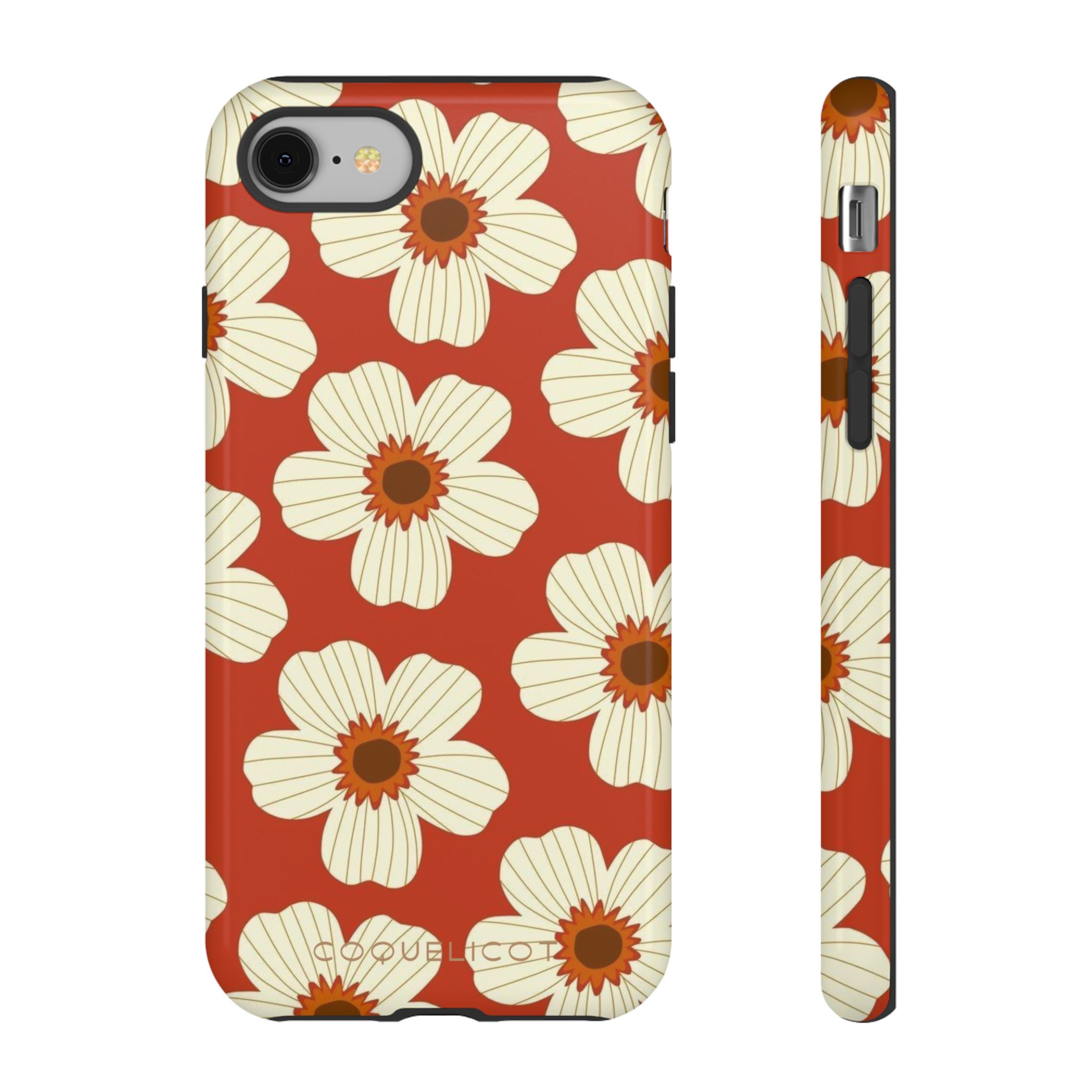 Coque iPhone Flora 70 – Coque florale rétro design années 70 – Image 2