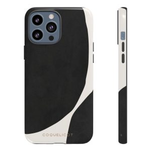 Coque iPhone Encre – Design noir minimaliste & élégance moderne