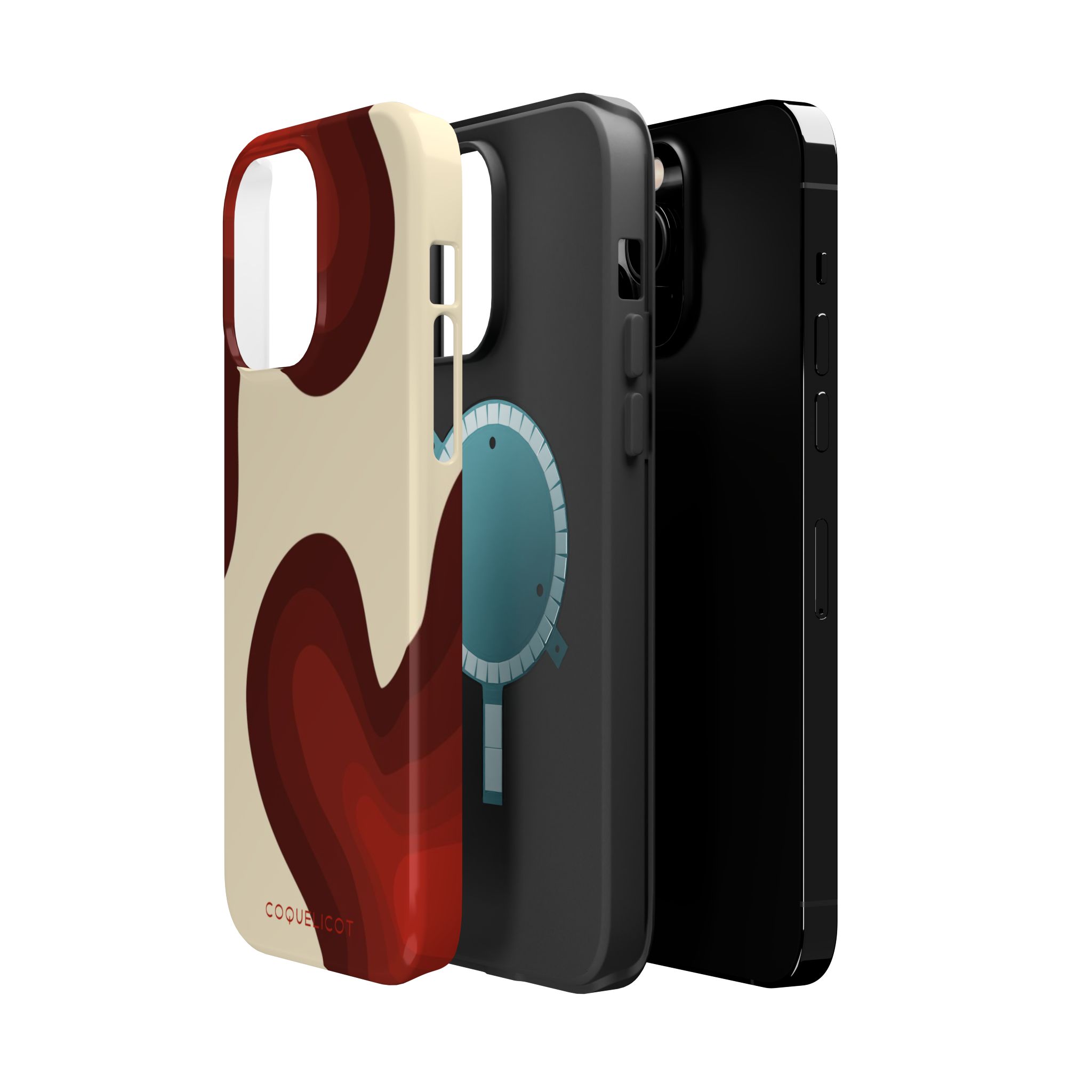 Impulsion : Coque iPhone – design abstrait rouge et originale – Image 9