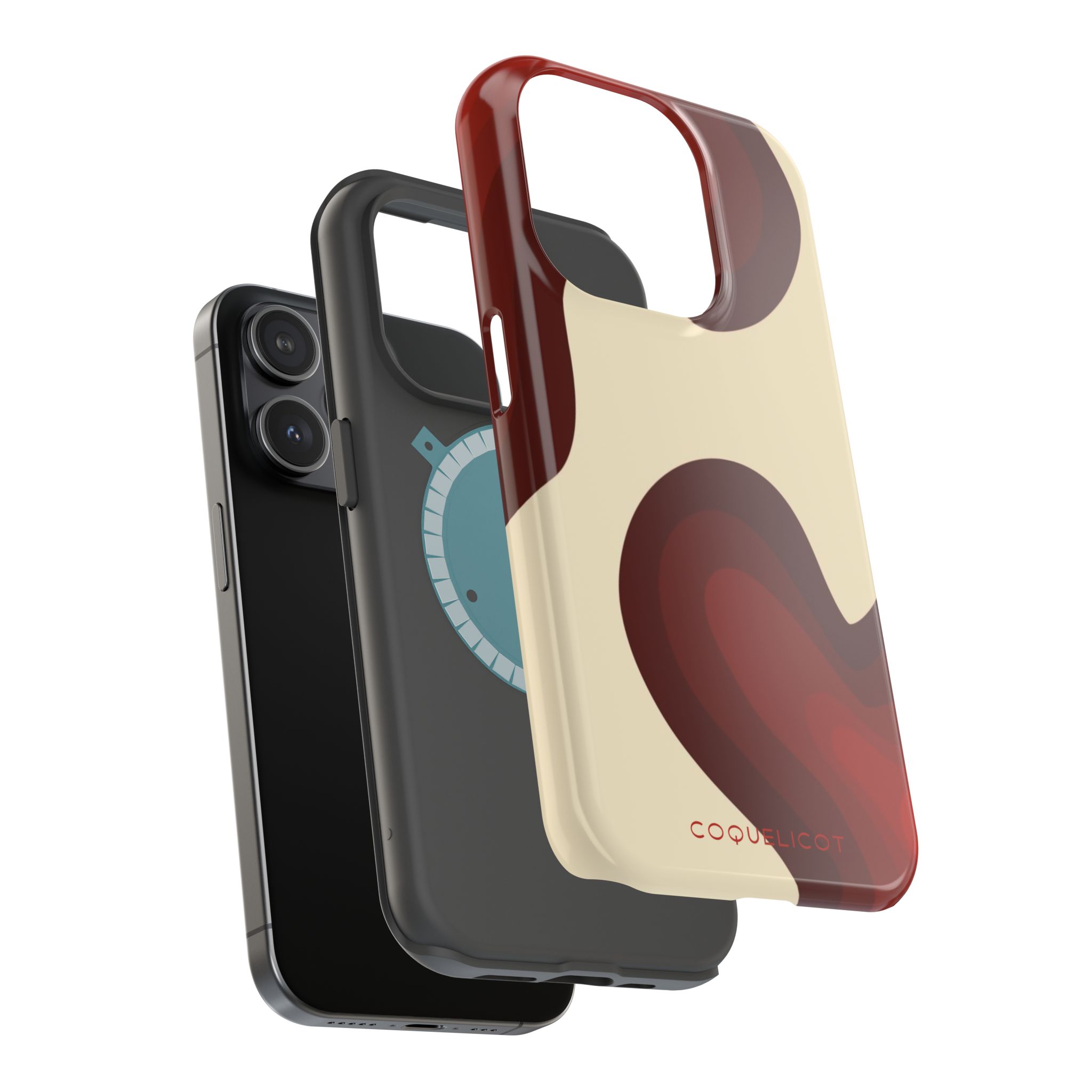 Impulsion : Coque iPhone – design abstrait rouge et originale – Image 17