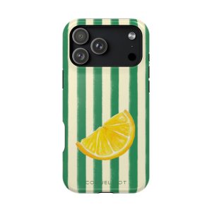 Coque iPhone Citron Glacé – Design fruité rétro & élégance estivale
