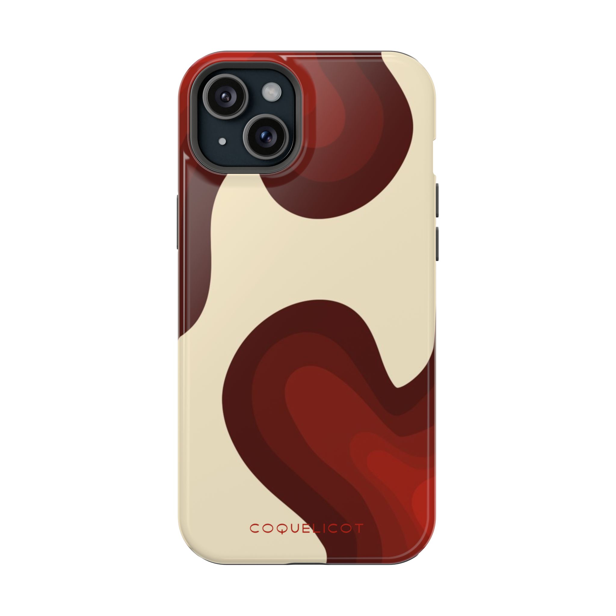 Impulsion : Coque iPhone – design abstrait rouge et originale – Image 18