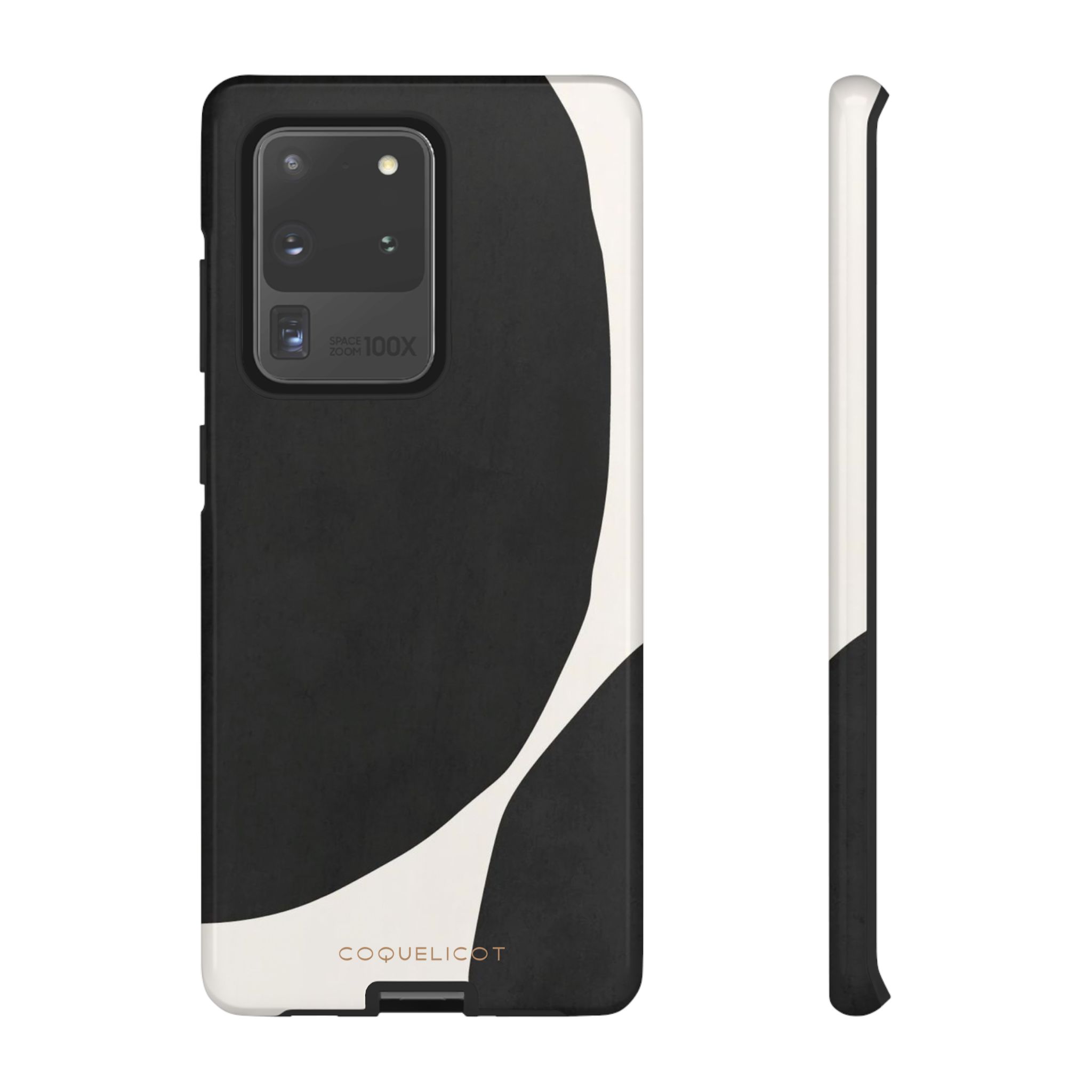 Coque Samsung Encre – Coque design noir abstrait élégante et originale – Image 2