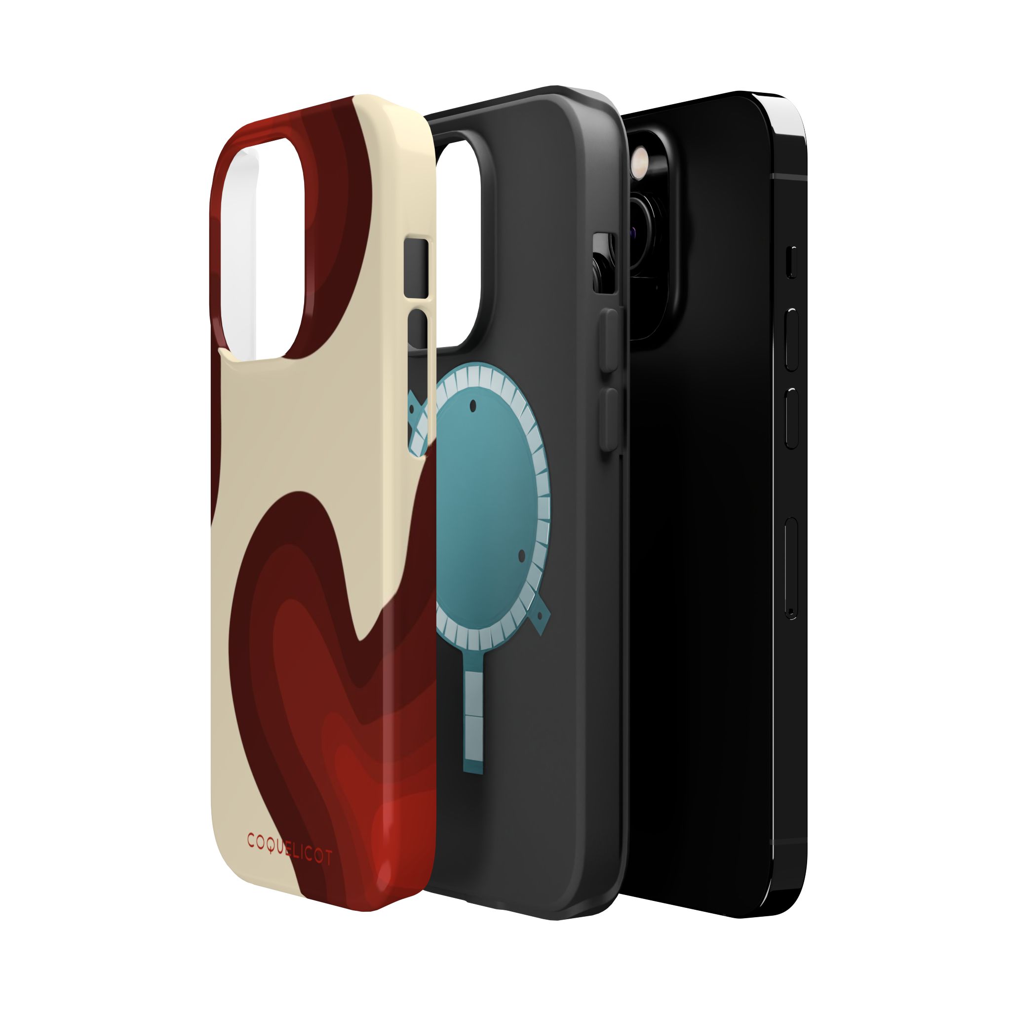 Impulsion : Coque iPhone – design abstrait rouge et originale – Image 5