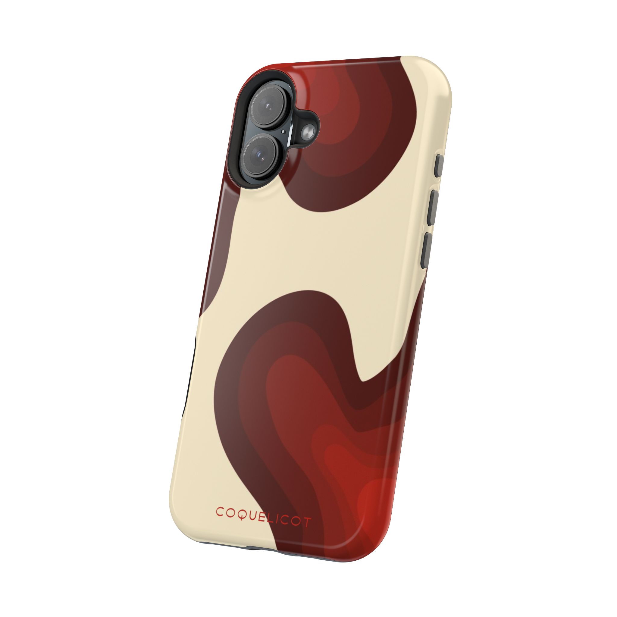 Impulsion : Coque iPhone – design abstrait rouge et originale – Image 31