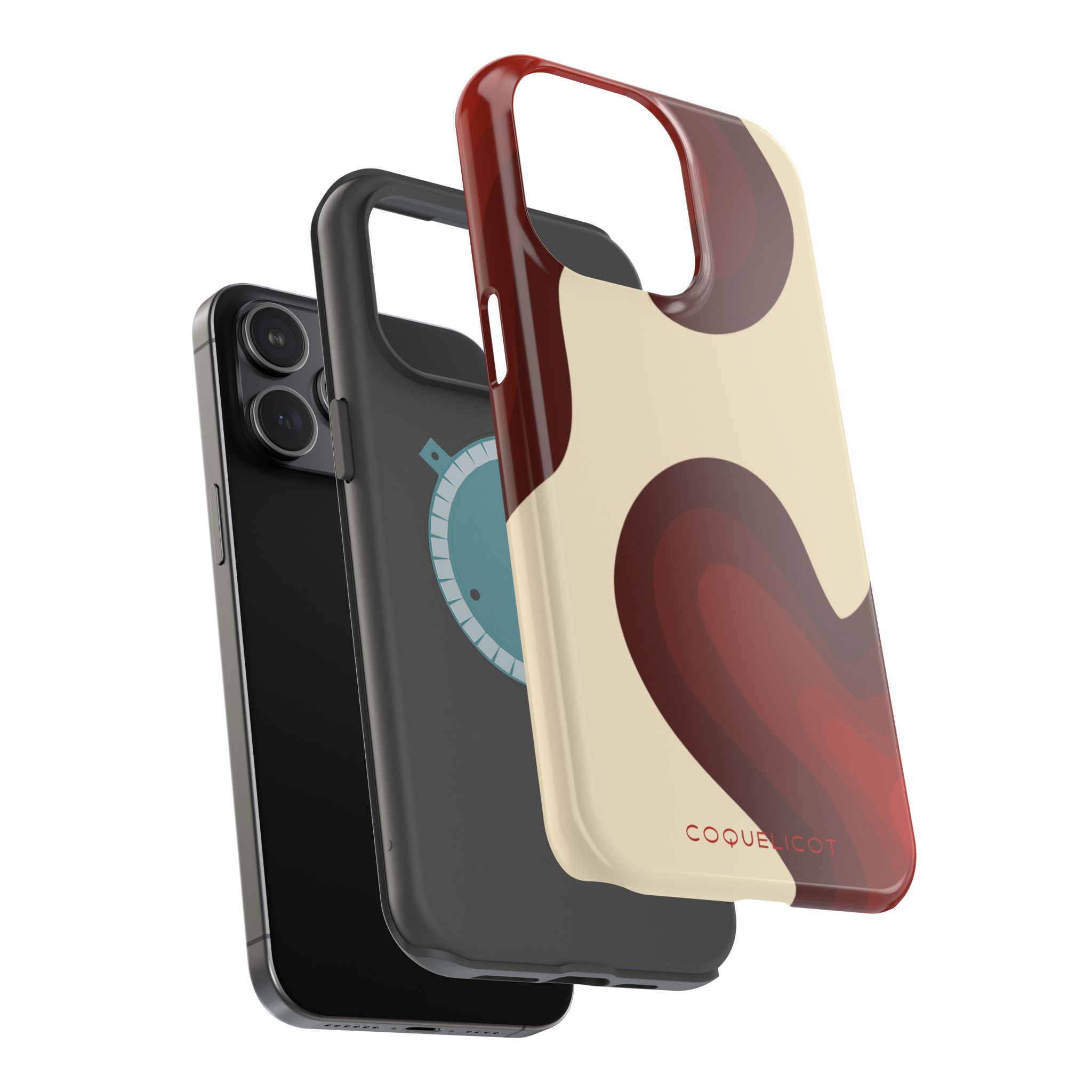 Impulsion : Coque iPhone – design abstrait rouge et originale – Image 25