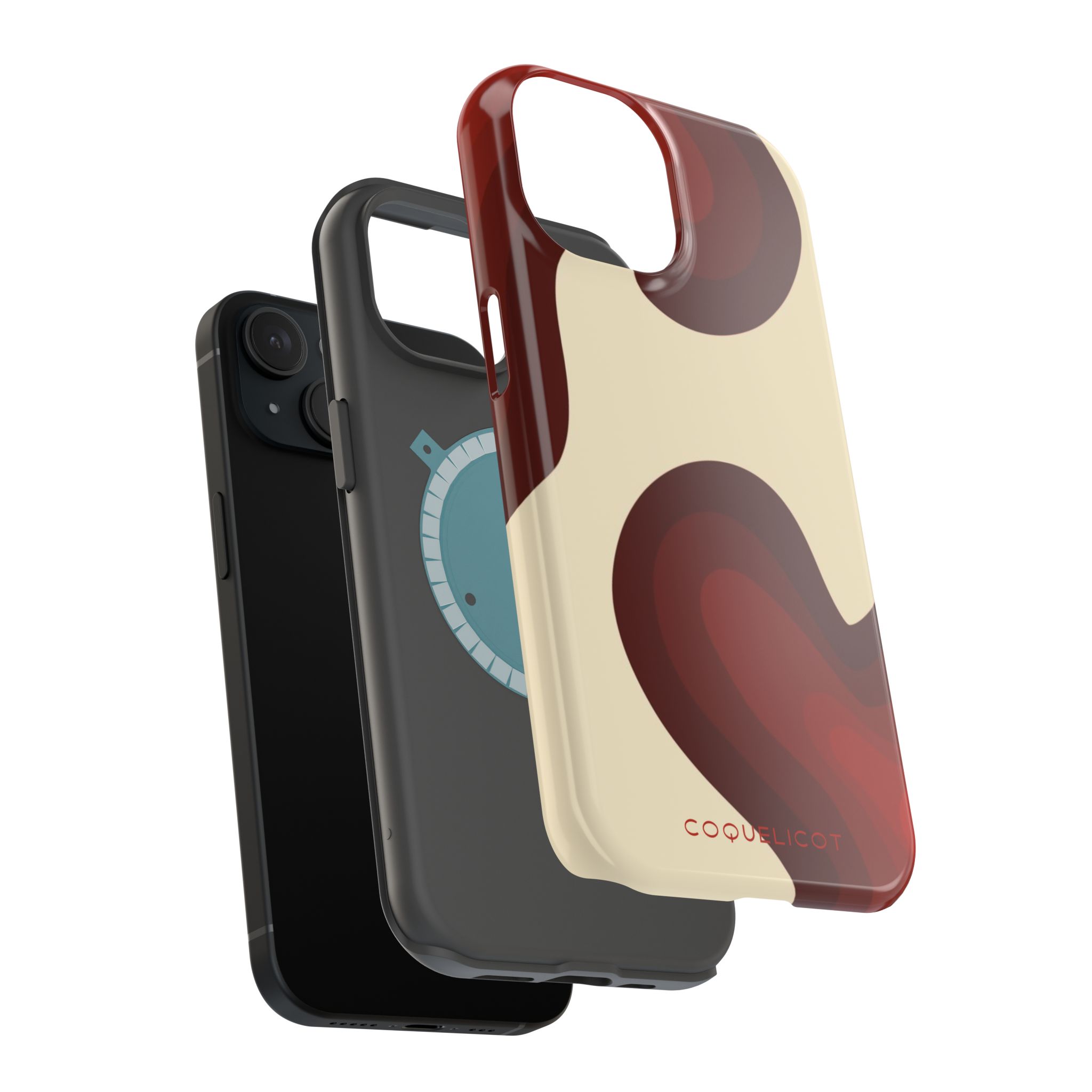 Impulsion : Coque iPhone – design abstrait rouge et originale – Image 13