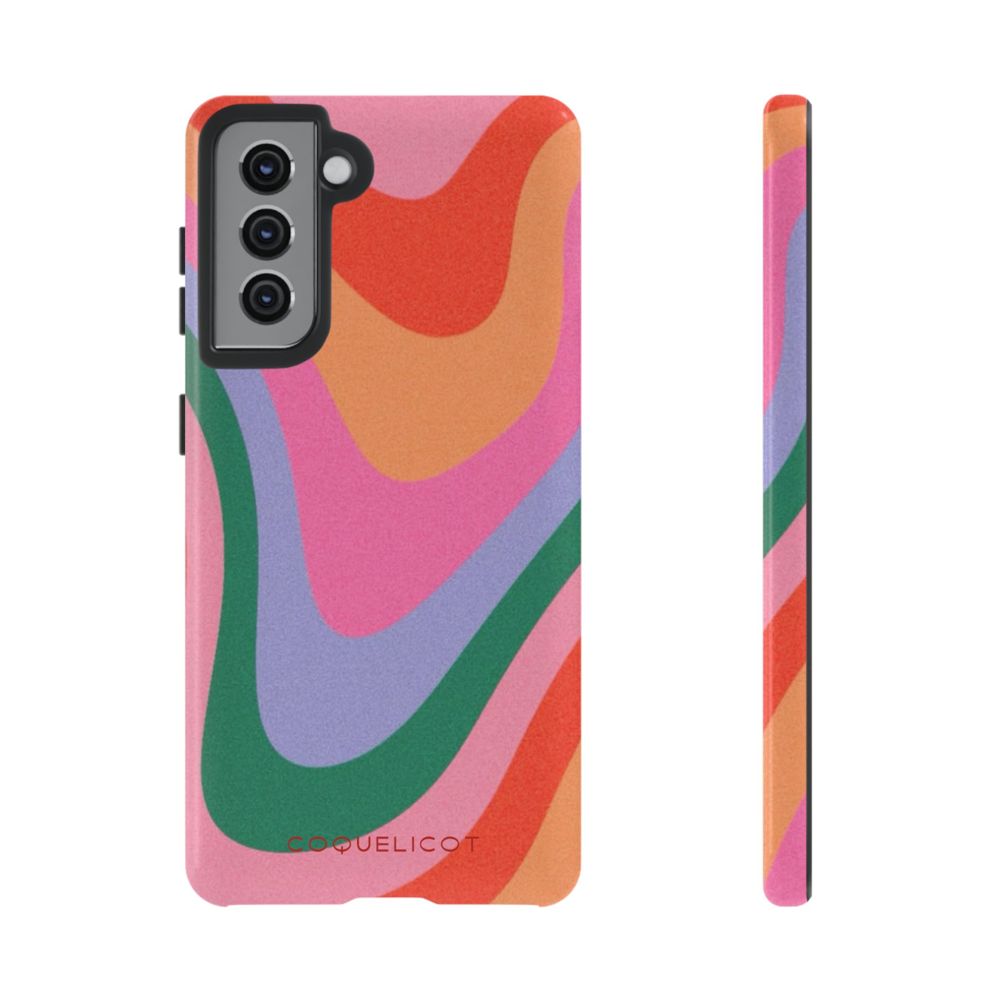 Coque Samsung Groove Jungle – Design ondulé artistique & esthétique fluide – Image 4