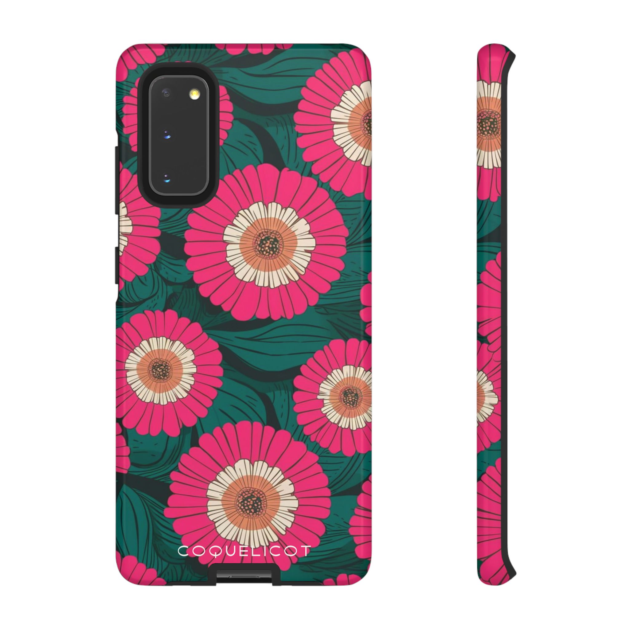 Coque Samsung Zinnia Pop – Motif floral lumineux & énergie colorée