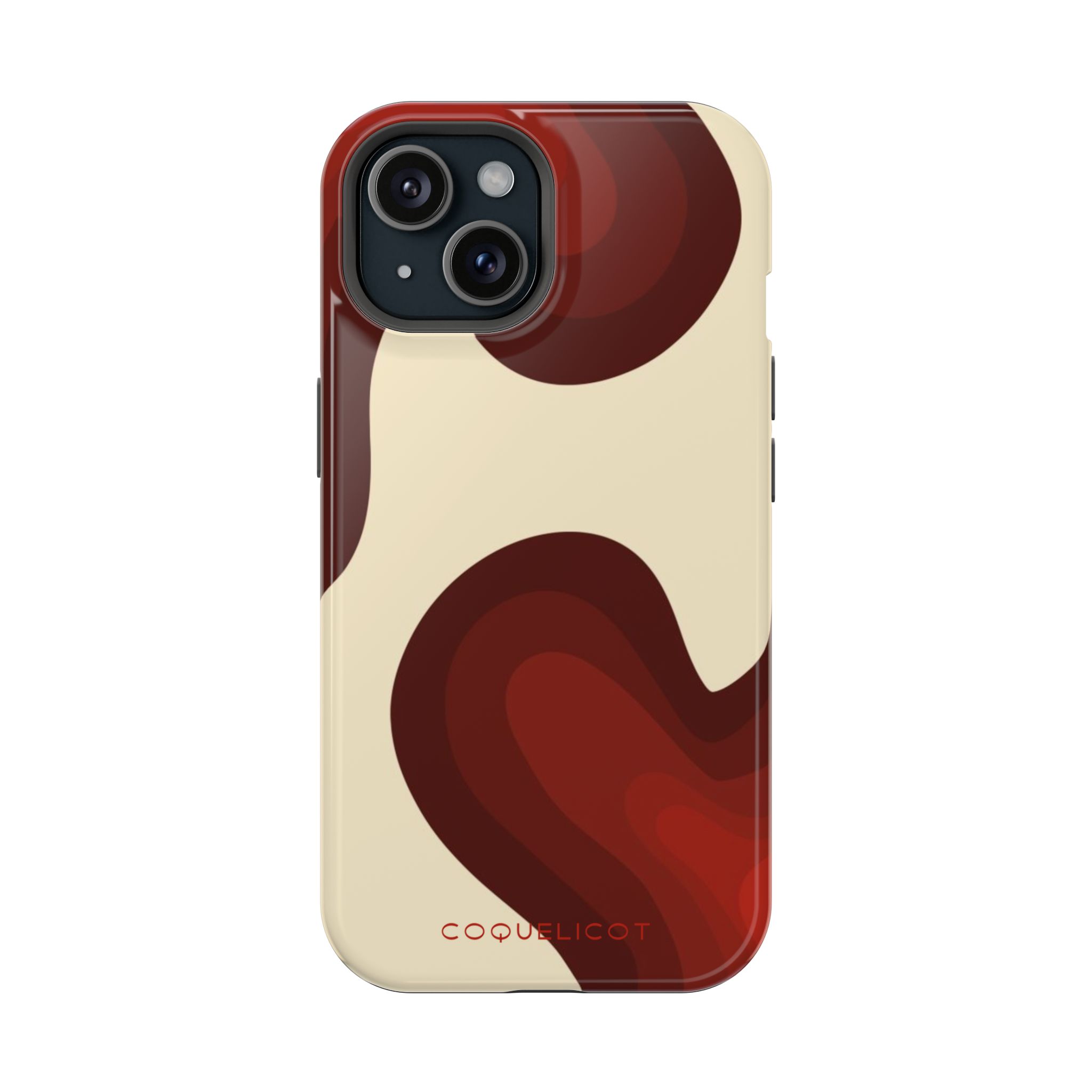 Impulsion : Coque iPhone – design abstrait rouge et originale – Image 10