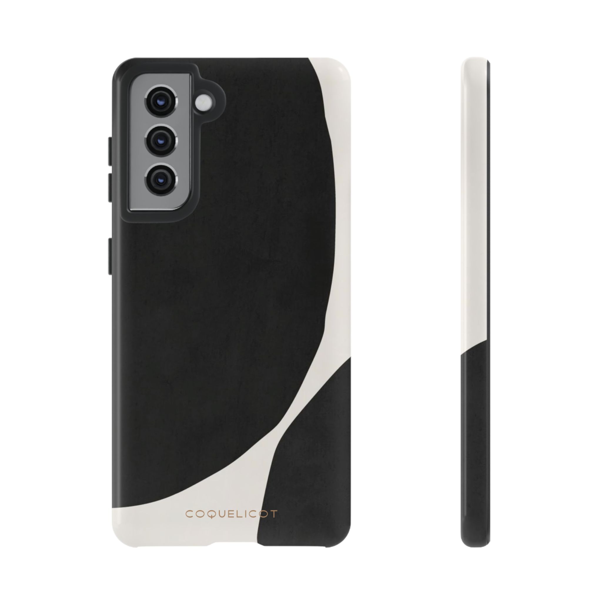 Coque Samsung Encre – Coque design noir abstrait élégante et originale – Image 4