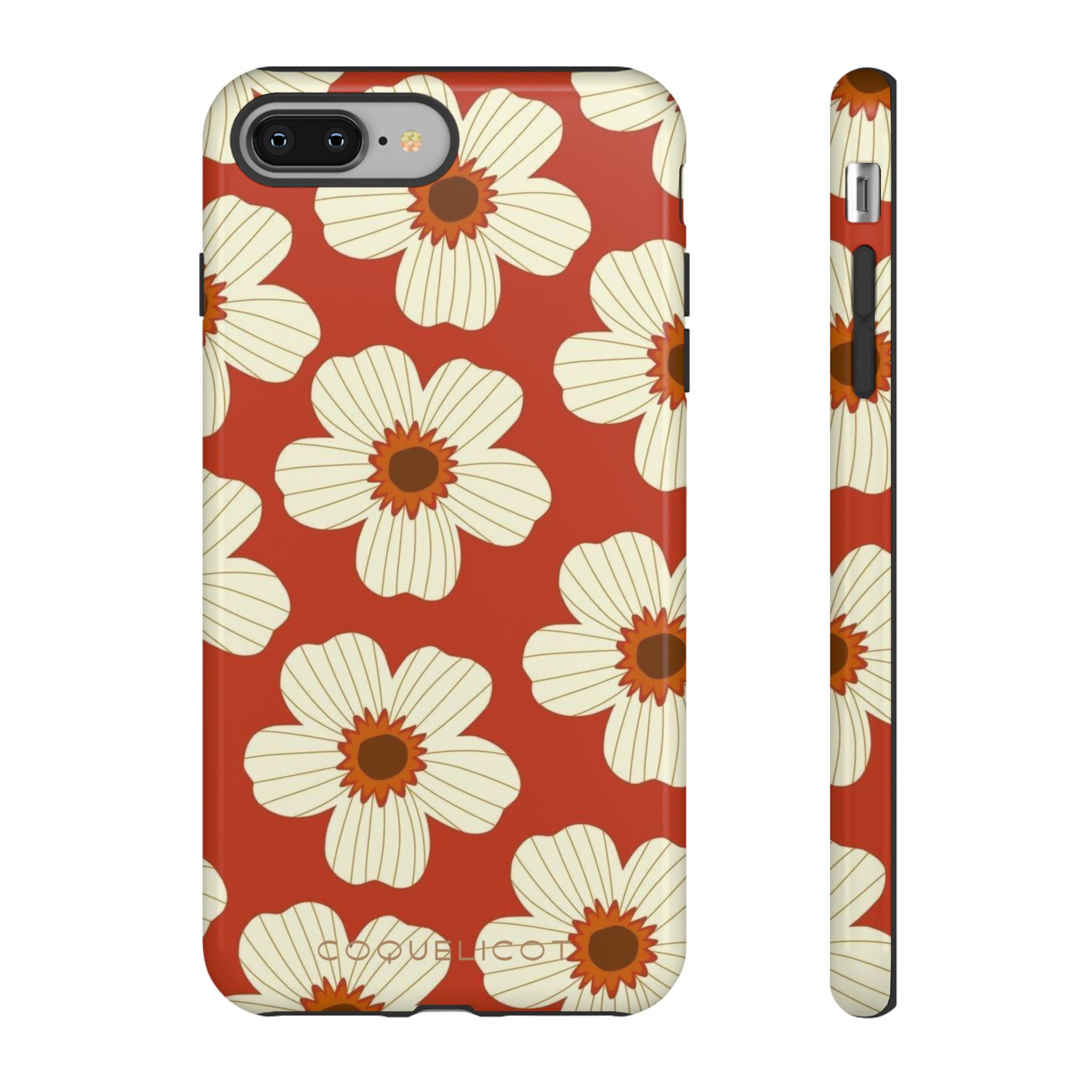 Coque iPhone Flora 70 – Coque florale rétro design années 70 – Image 3