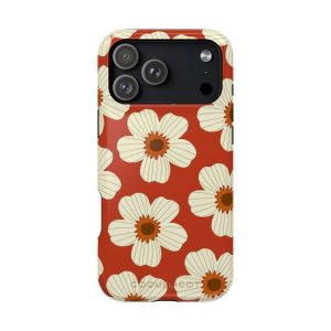 Coque iPhone Flora 70 – Marguerites Vintage & Années 70 Rétro