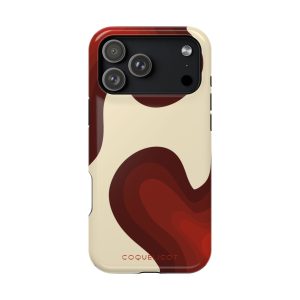 Coque iPhone Impulsion – Coque design abstrait rouge et originale