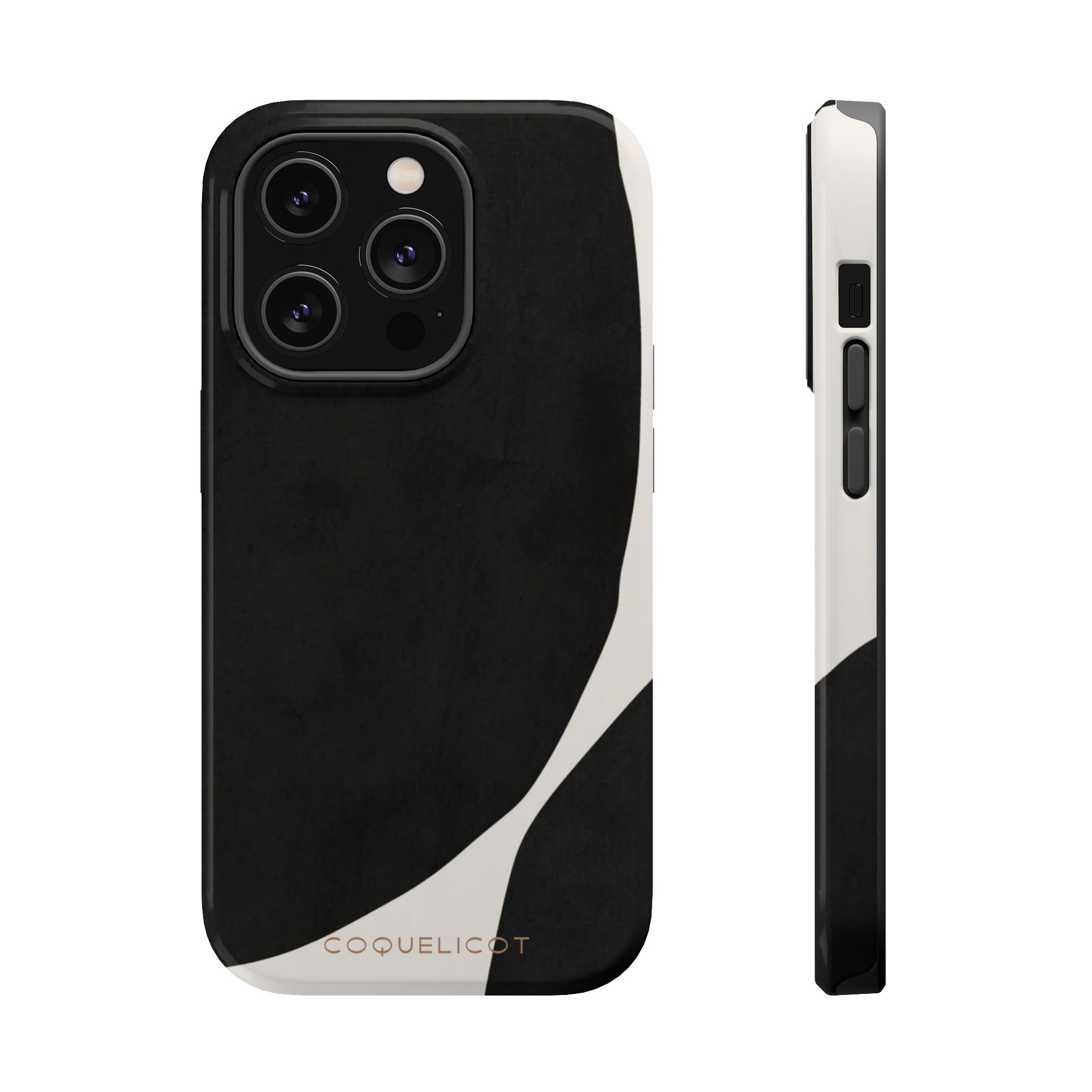 Coque iPhone Encre – Motif fluide & design artistique noir – Image 4