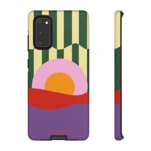 Postcard — Samsung's abstract design at dawn