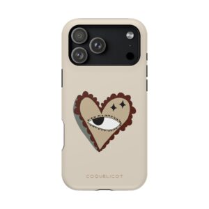 Coque Charm – Coque iPhone cœur et œil design illustré et symbolique