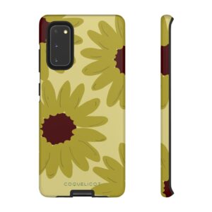 Tournesol — Samsung case with floral motifs and a sun-inspired design