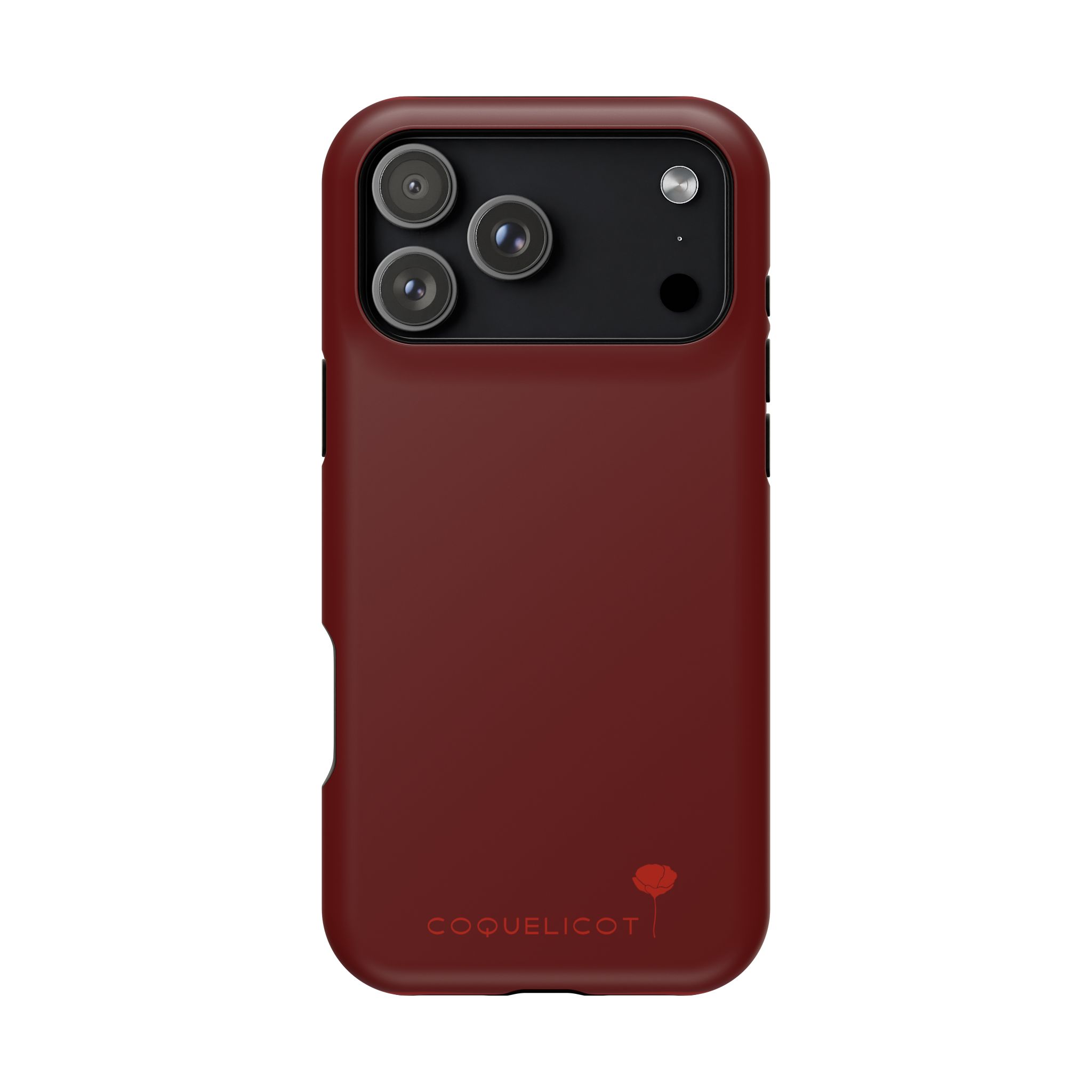 Carmen – Coque iPhone rouge minimaliste et élégante