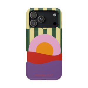 Carte postale — Coque iPhone graphique inspirée des paysages de lumière