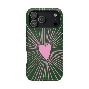 Battement – Coque iPhone cœur design graphique et rayonnant