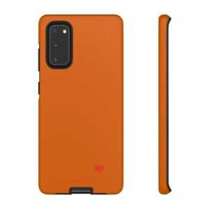 Mandarine — Retro orange case for Samsung with a sun motif