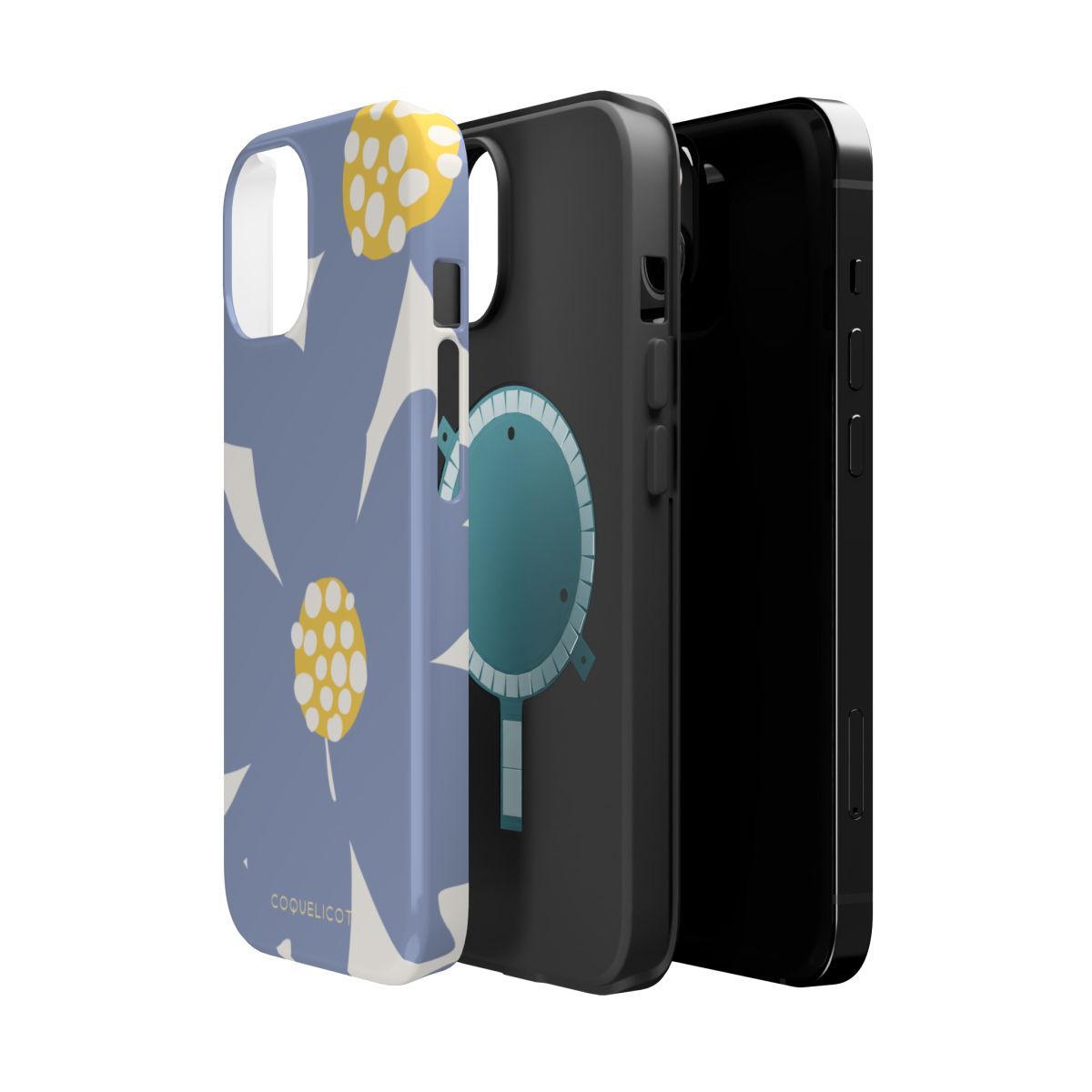 Pâquerette : Coque iPhone – Fleur design bleu doux et naturel – Image 6