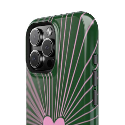 Battement – iPhone case featuring a heart-shaped graphic design and a radiant effect - Image 5