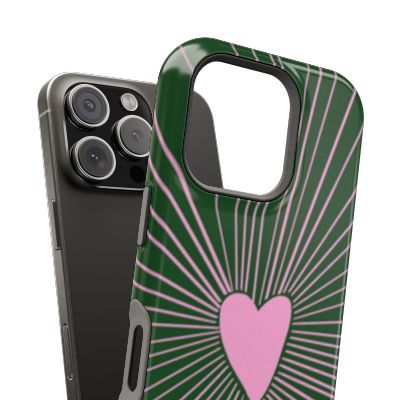 Battement – iPhone case featuring a heart-shaped graphic design and a radiant effect - Image 7